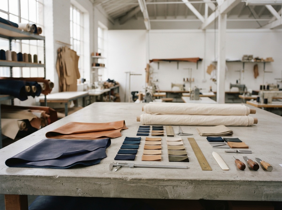 Selection of fabric / leather
